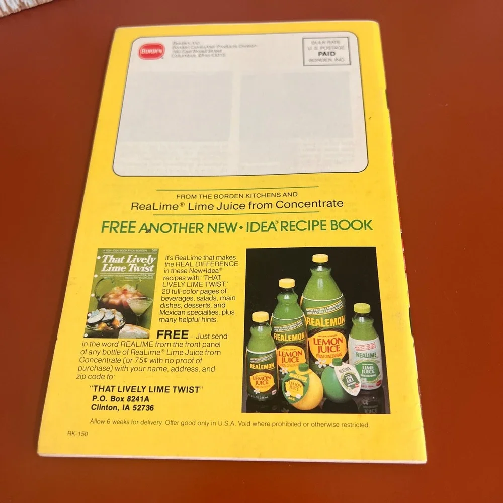 Vintage 1983 ReaLemon Create A Difference Recipe Booklet Borden Cookbook 80s